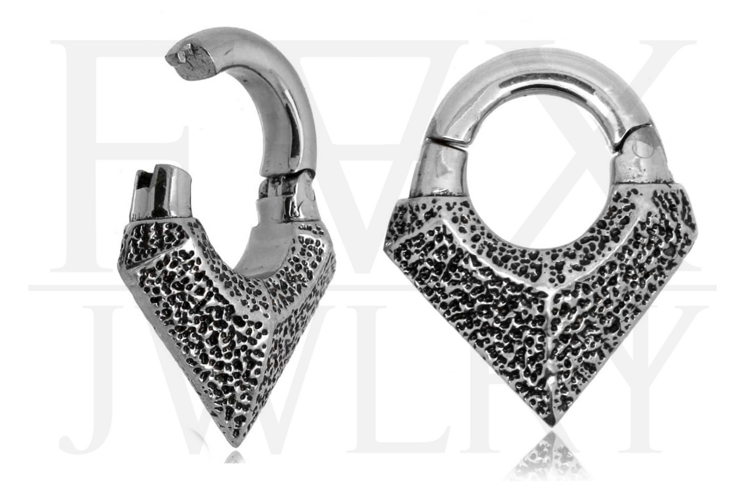 Silver Volcanic Rock Clicker Weights