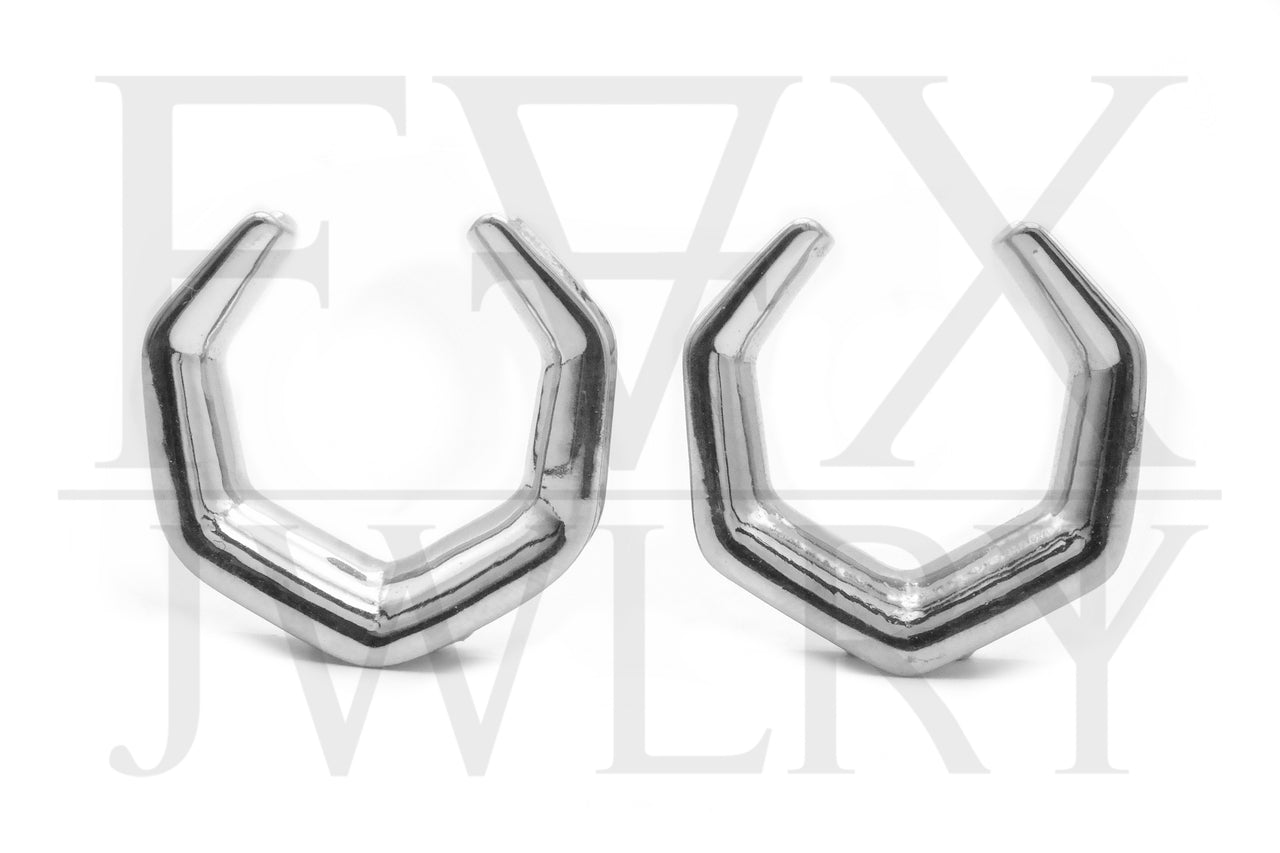 Silver Hexagon Saddle Spreaders