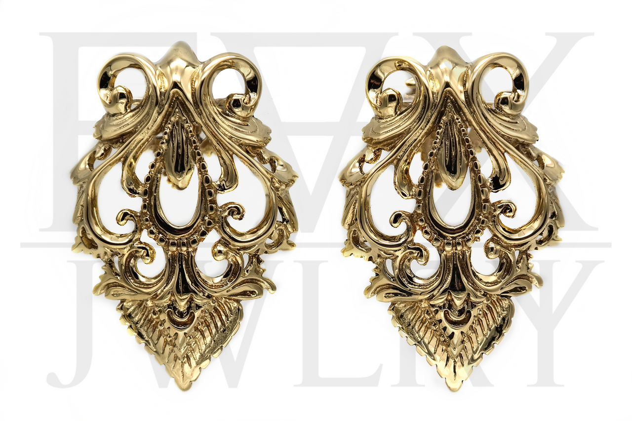 Golden Baroque Ear Weights