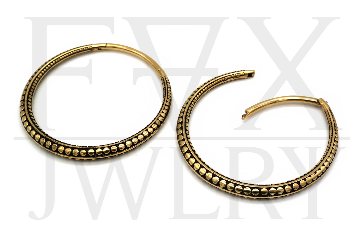 Large Tribal Clicker Hoops